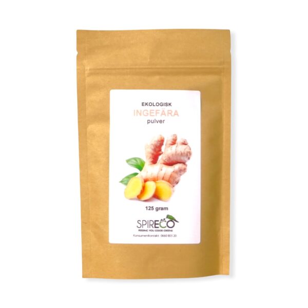 Ingefära Pulver Ekologiskt 125g - Spireco