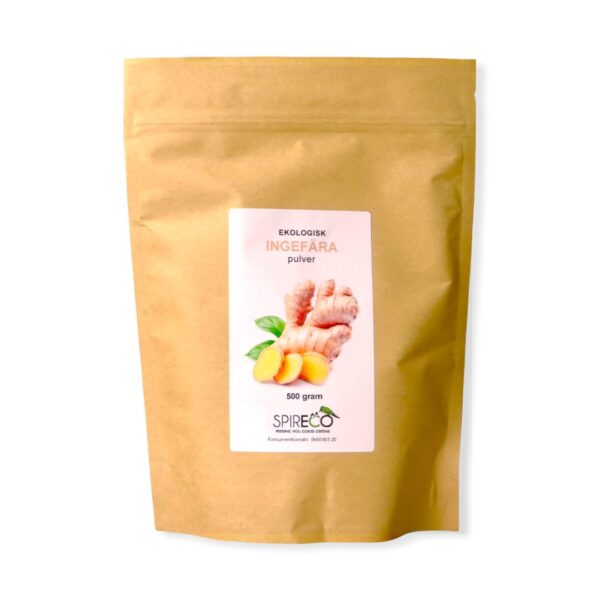 Ingefära Pulver Ekologiskt 500g - Spireco