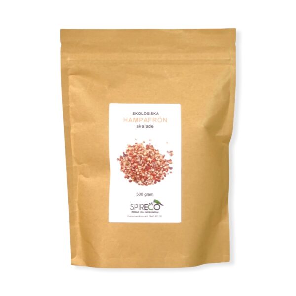 Hampafrön Skalade Ekolokiskt 500g - Spireco