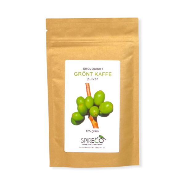 Grönt kaffe Pulver Ekologisk 125g - Spireco