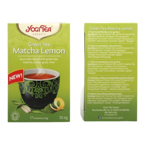 Yogi Tea Matcha Lemon Eko 17 påsar