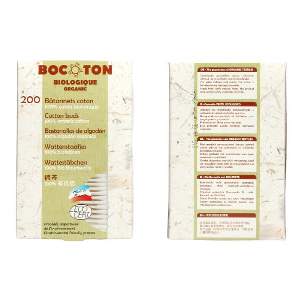 Tops Ekologisk Bomull 200 st - Bocoton