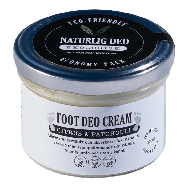 Deo för fötter Citrus & Patchouli 200 ml - Naturlig Deo