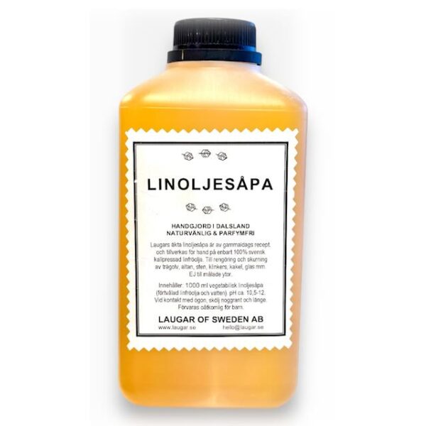 Linoljesåpa 1 liter 100% Äkta - Laugar